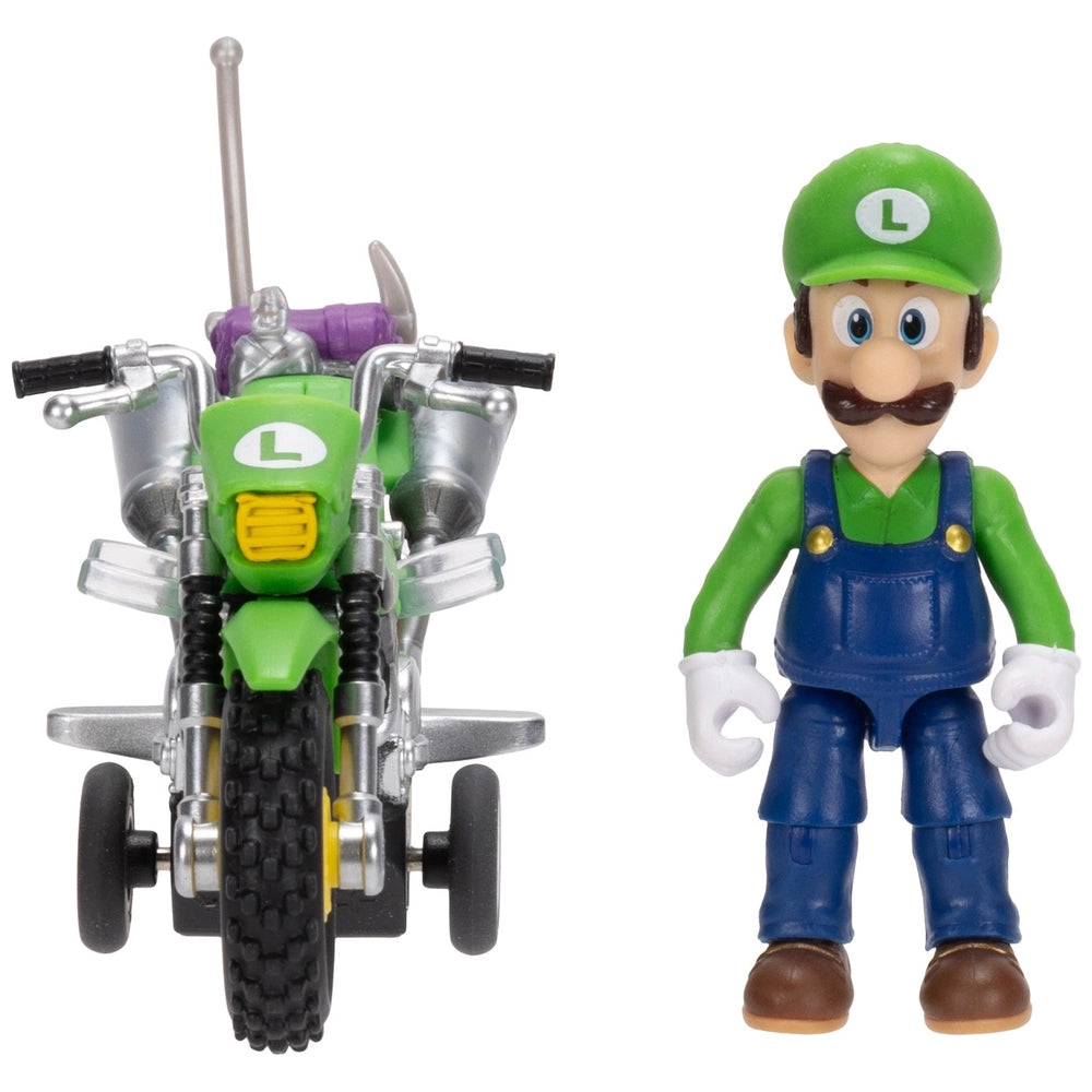 Super Mario Galaxy, le Film - Figurine Luigi avec Moto à Rétrofriction