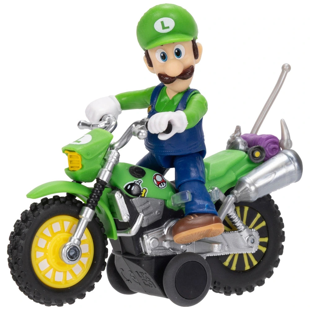 Super Mario Galaxy, le Film - Figurine Luigi avec Moto à Rétrofriction