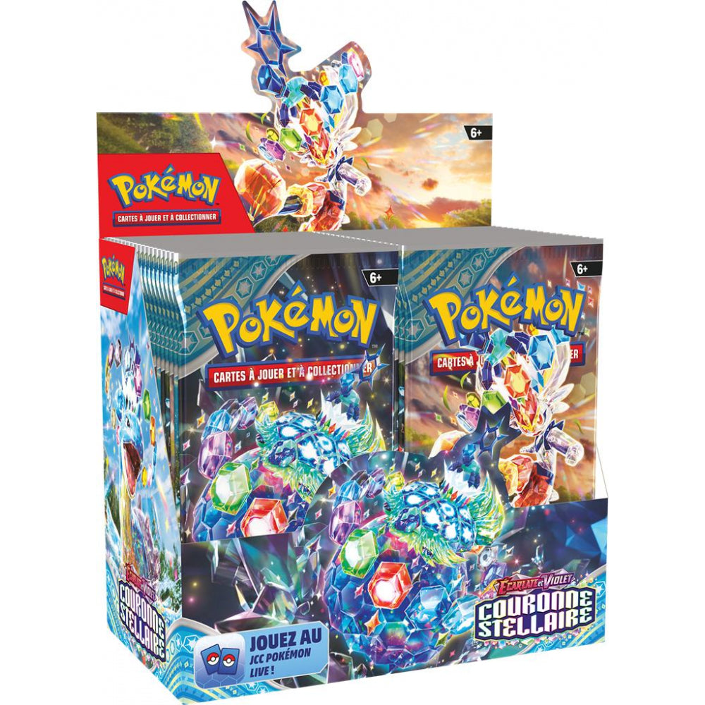 Jeu de Cartes Pokémon - Display 36 boosters EV07 - Ecarlate et Violet - Couronne Stellaire (Scellé)