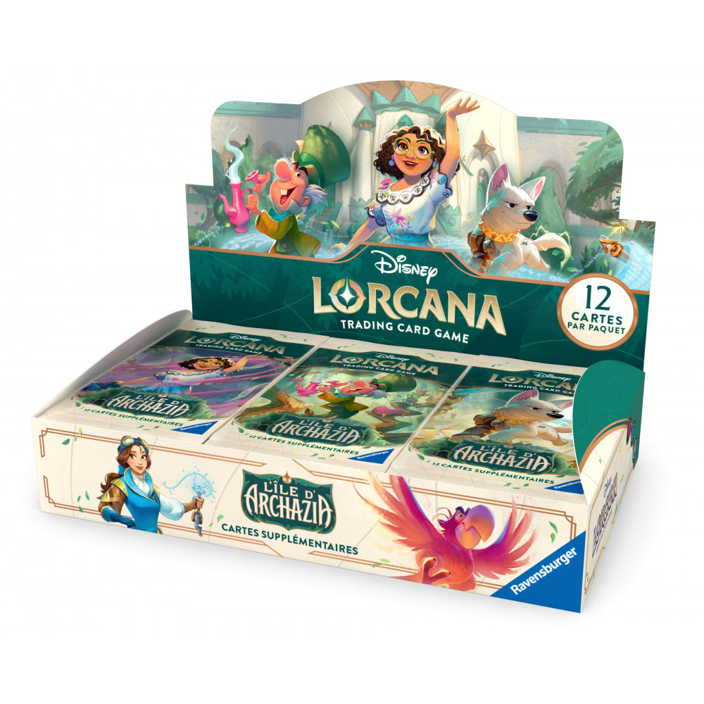 Jeu de Cartes Lorcana - Display de 24 Boosters (Scellés) L’Île d’Archazia