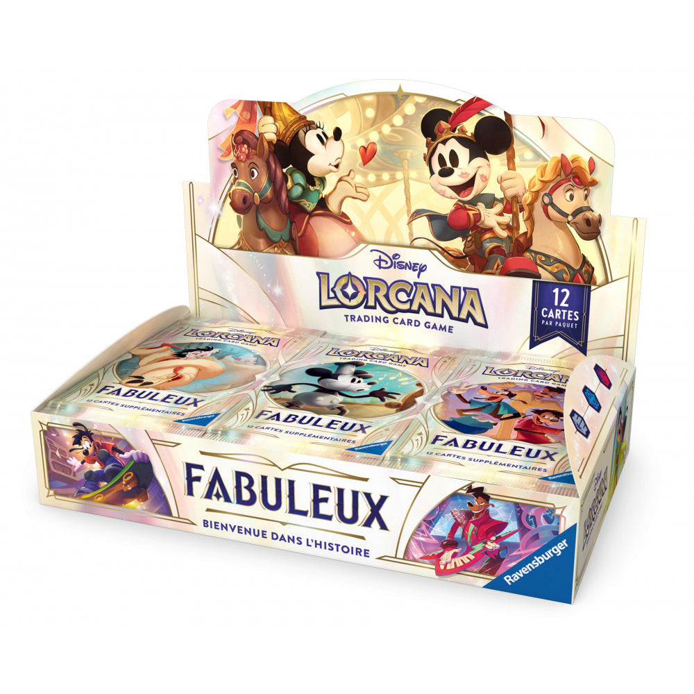 Jeu de Cartes Lorcana - Display de 24 Boosters (Scellés) Fabuleux : Bienvenue dans l’Histoire