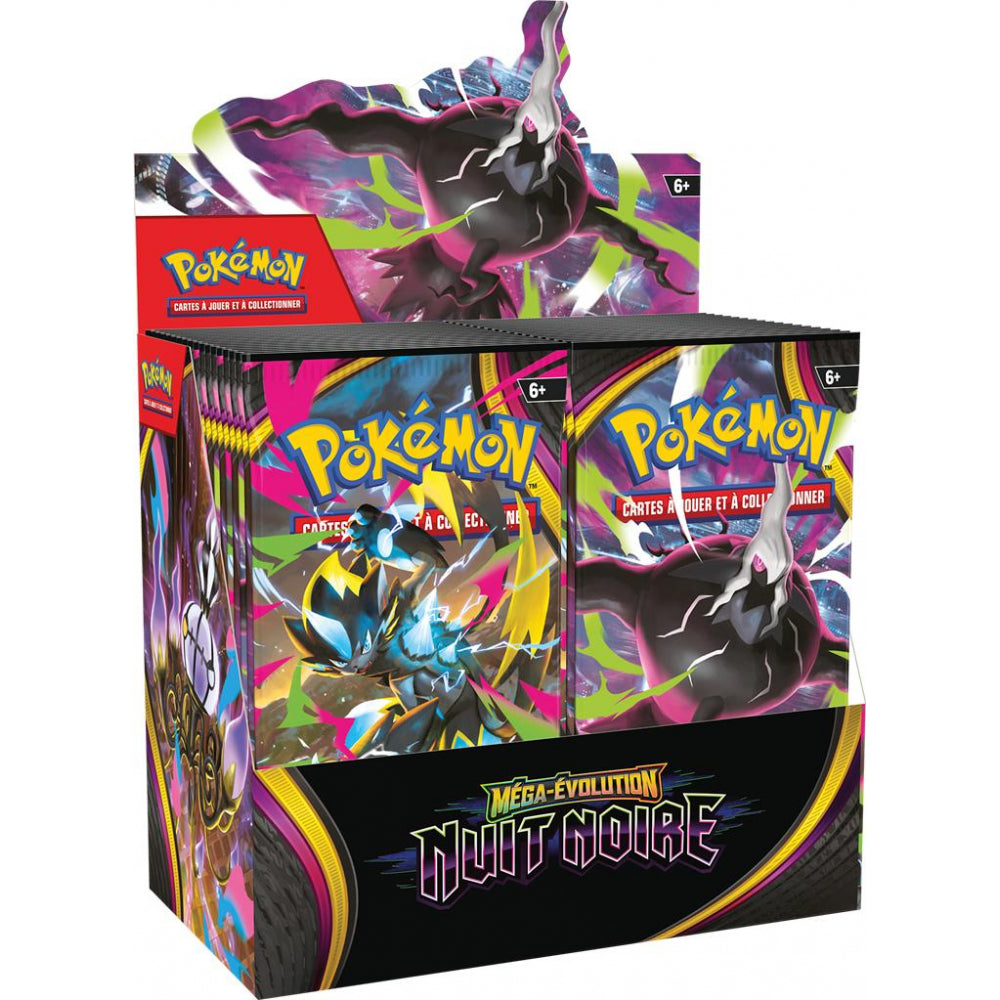 (Scellé) Jeu De Cartes Pokémon - Boite de Boosters Français - Display 36 Boosters - ME05 Méga-Évolution - Nuit Noire (FR)