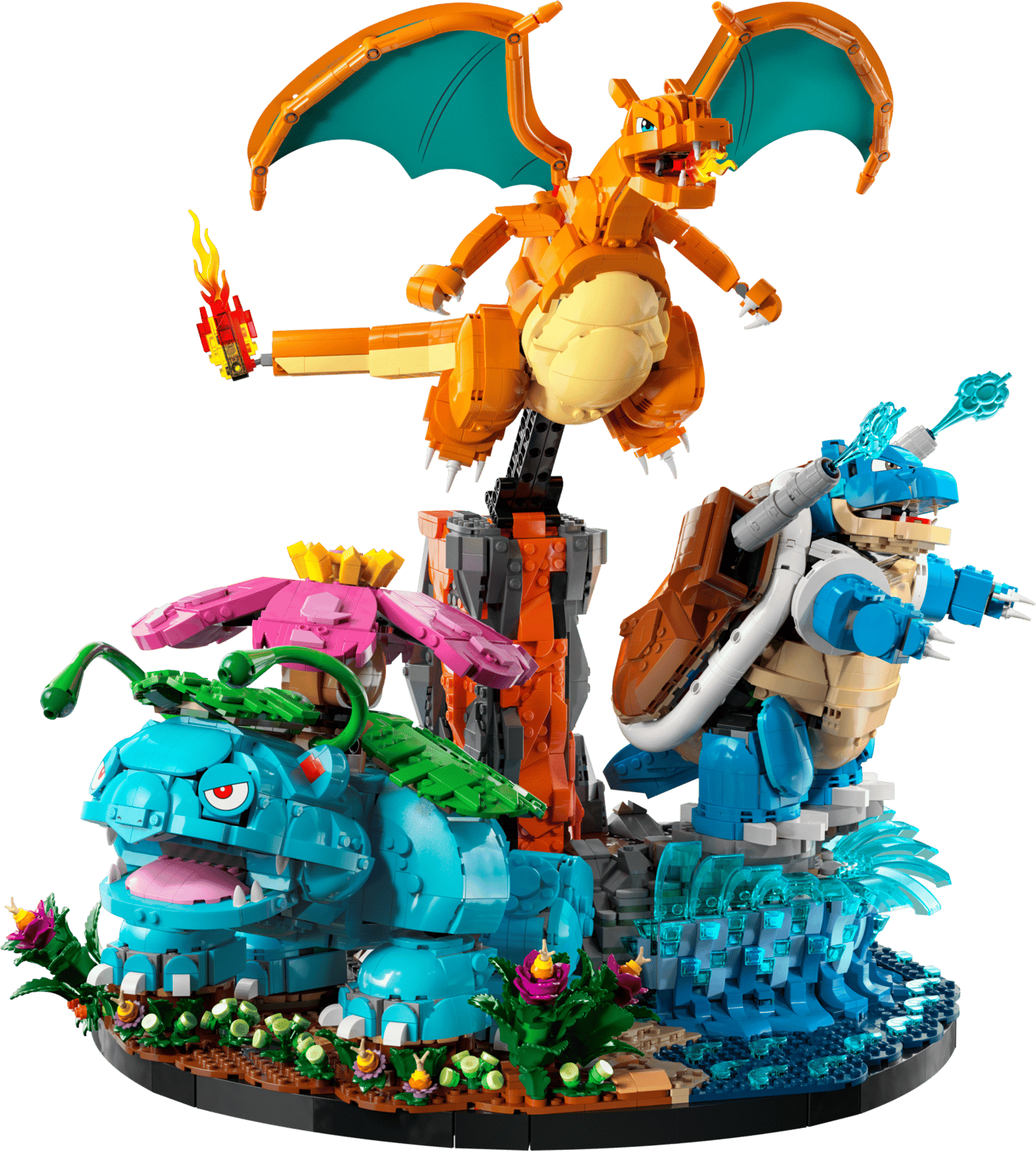 LEGO - Florizarre, Dracaufeu et Tortank