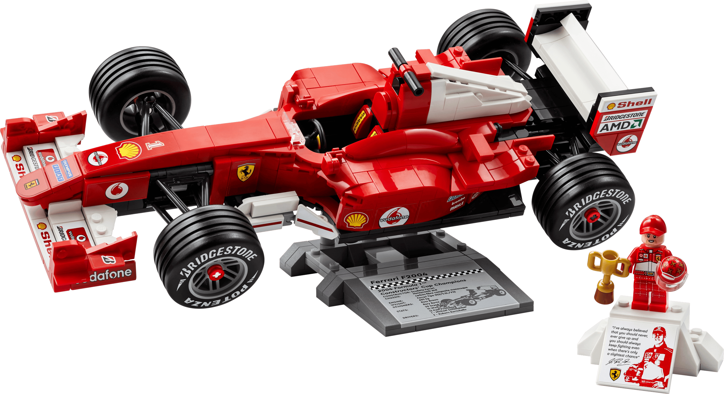 LEGO - Ferrari F2004 et Michael Schumacher