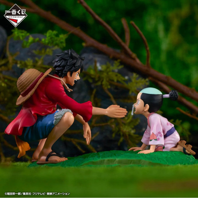 Figurine One Piece - Monkey D Luffy & Kozuki Momonosuke Ichiban Kuji One Piece New Dawn Revible Moment Prize C