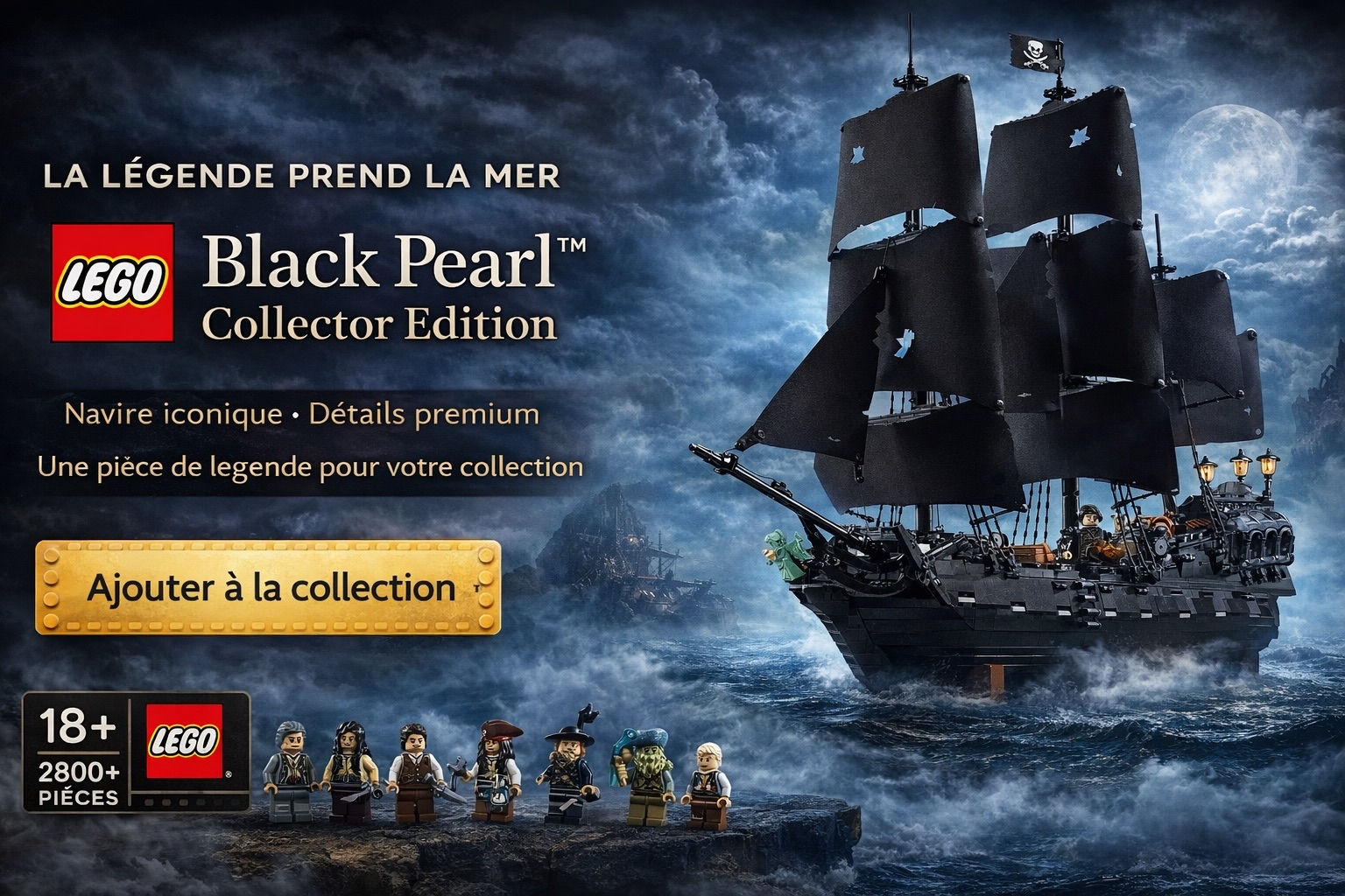 LEGO - Le bateau pirate du capitaine Jack Sparrow