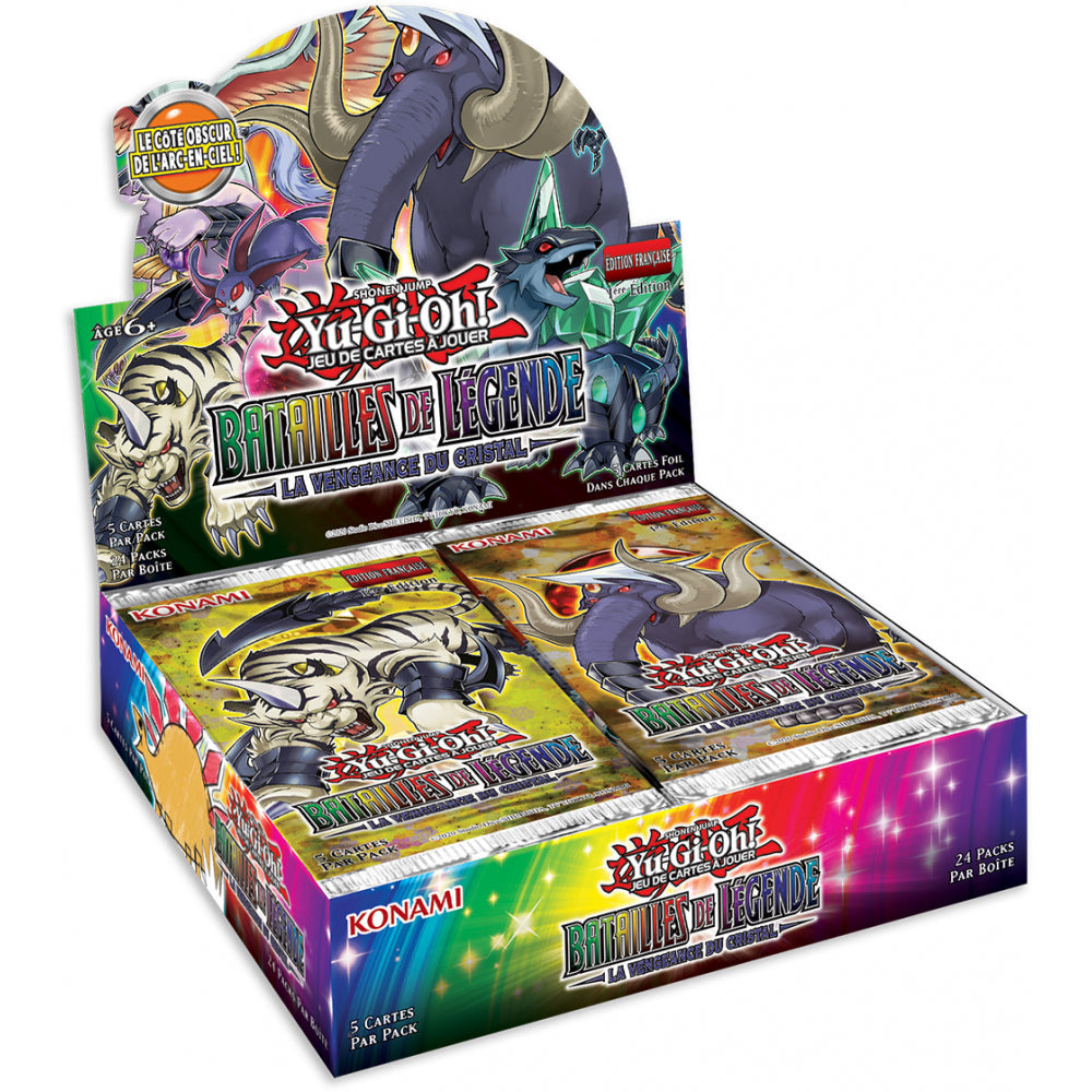 Jeu De Cartes Yu-Gi-Oh - Boîte de 24 Booster (Scellés) Batailles de Légende : La Vengeance du Cristal