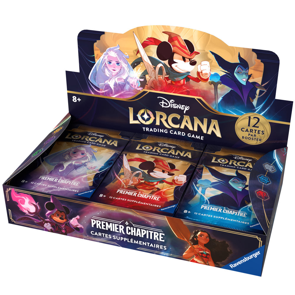 Jeu de Cartes Lorcana - Display de 24 Boosters (Scellés) Premier Chapitre