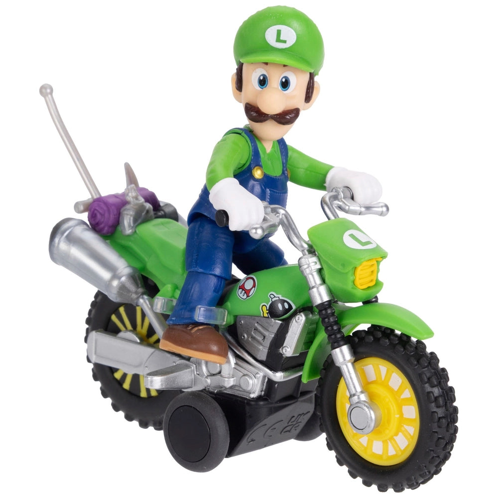 Super Mario Galaxy, le Film - Figurine Luigi avec Moto à Rétrofriction
