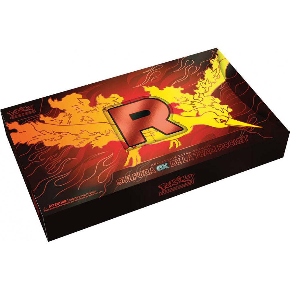 (Scellé) Jeu de Cartes Pokémon - Coffret 18 Boosters - Collection Ultra Premium UPC : Sulfura EX de la Team Rocket