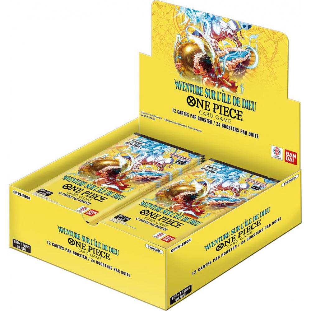 Jeu de Cartes One Piece - Display OP15-EB04 - Aventure sur l'île de Dieu (Scellé)