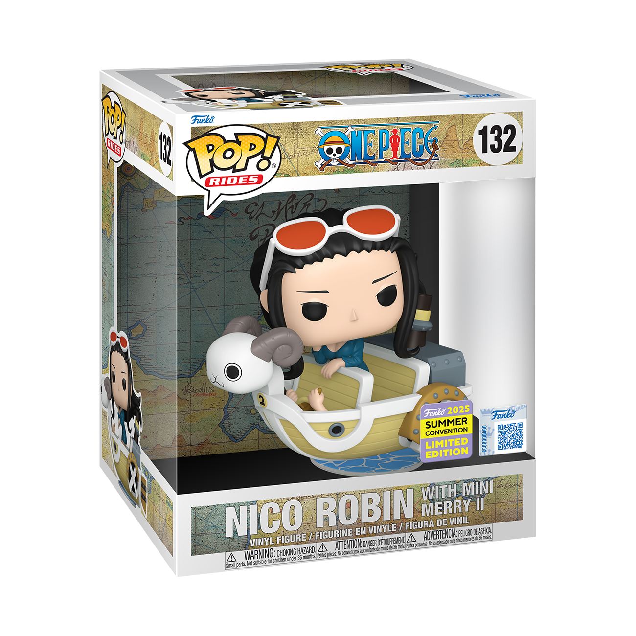 Funko POP One Piece - Robin Avec Mini Merry 132 Edition Limitée