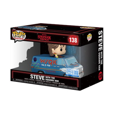 Funko POP Stranger Things - Rides Steve avec le Van Squawk 138