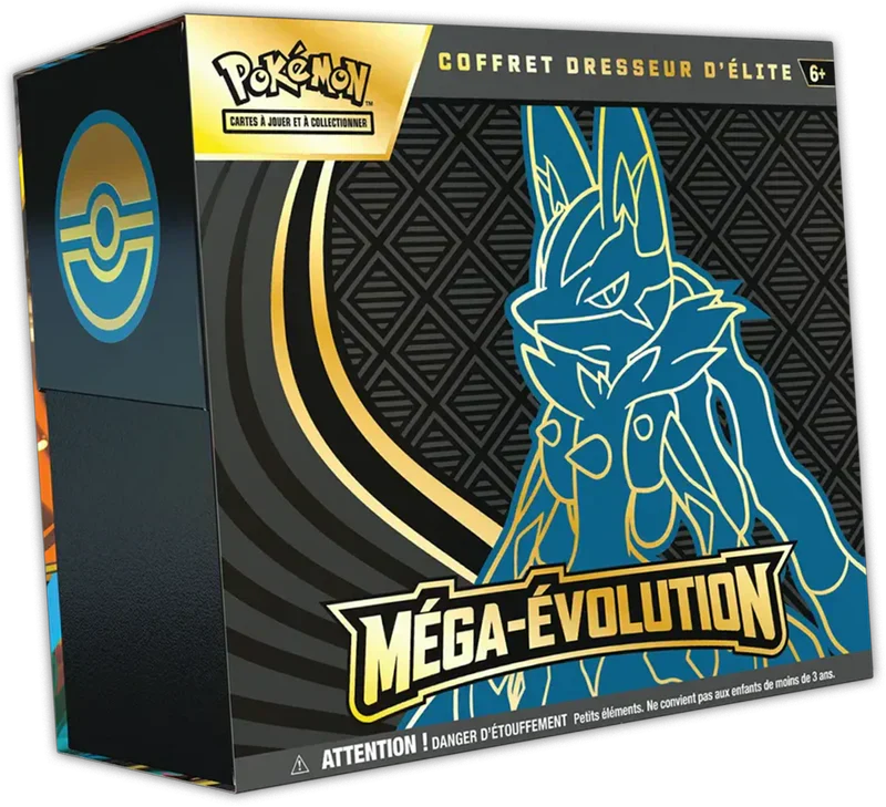 (Scellé) Jeu de cartes Pokémon - Elite Trainer Box ME01 – Méga Evolutions – Lucario (FR)