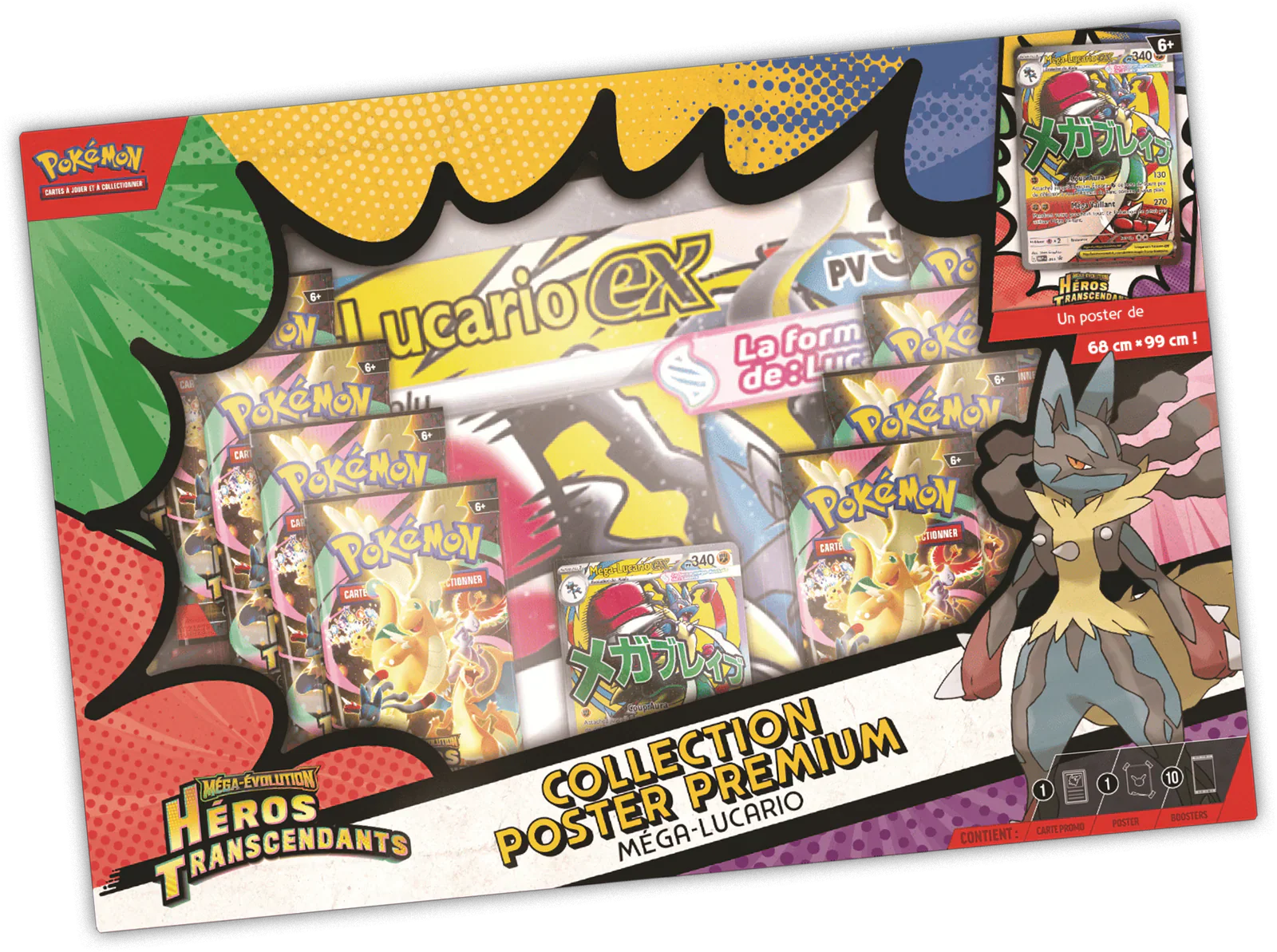 (Scellé) Jeu de Cartes Pokémon - Coffret Poster Premium Héro Transcendant [FR]