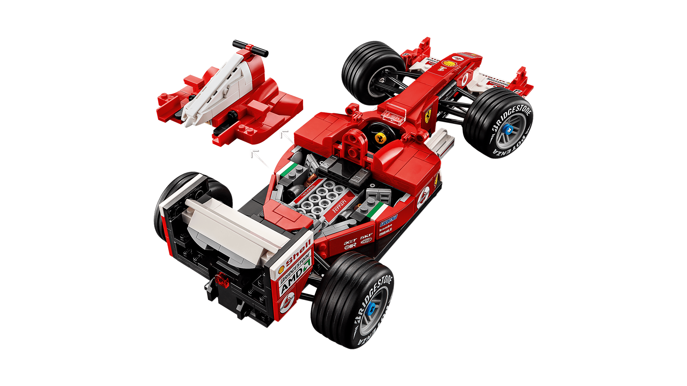 LEGO - Ferrari F2004 et Michael Schumacher