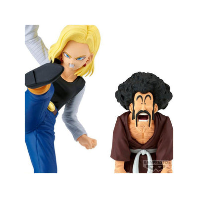 Figurine Dragon Ball Z -  Android 18 & Mr. Satan Match Makers VS Mighty Mask