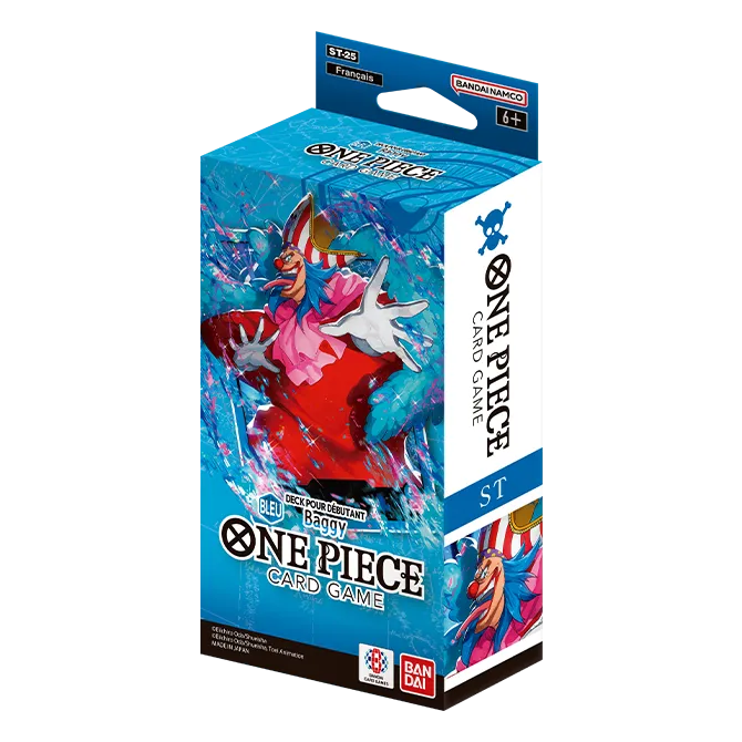 Jeu de Cartes One Piece - Deck pour Débutant ST-25 – Baggy (Bleu)