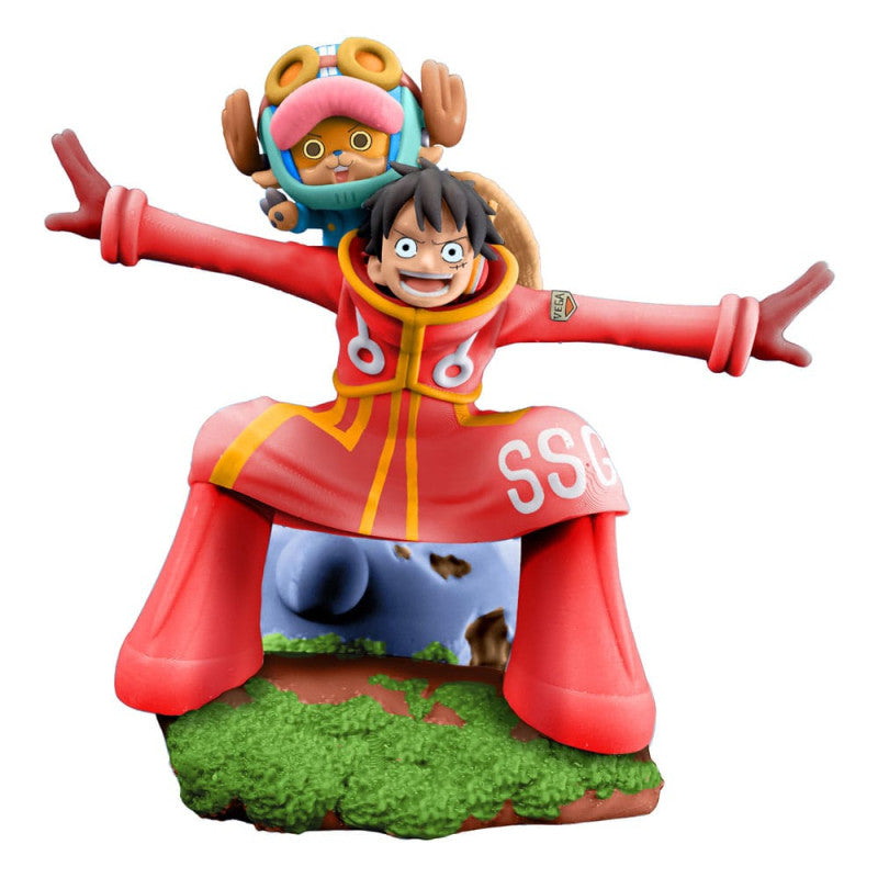 Figurine One Piece - Pack Figurines One Piece Petitrama Log Box Re Birth Egg Head